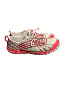 Merrell Water Resistance Barefoot Shoes Womens 8 Pink Gray Vibram Trail Running